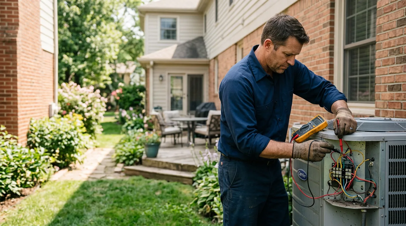 HVAC technician working near Marcellus, NY
